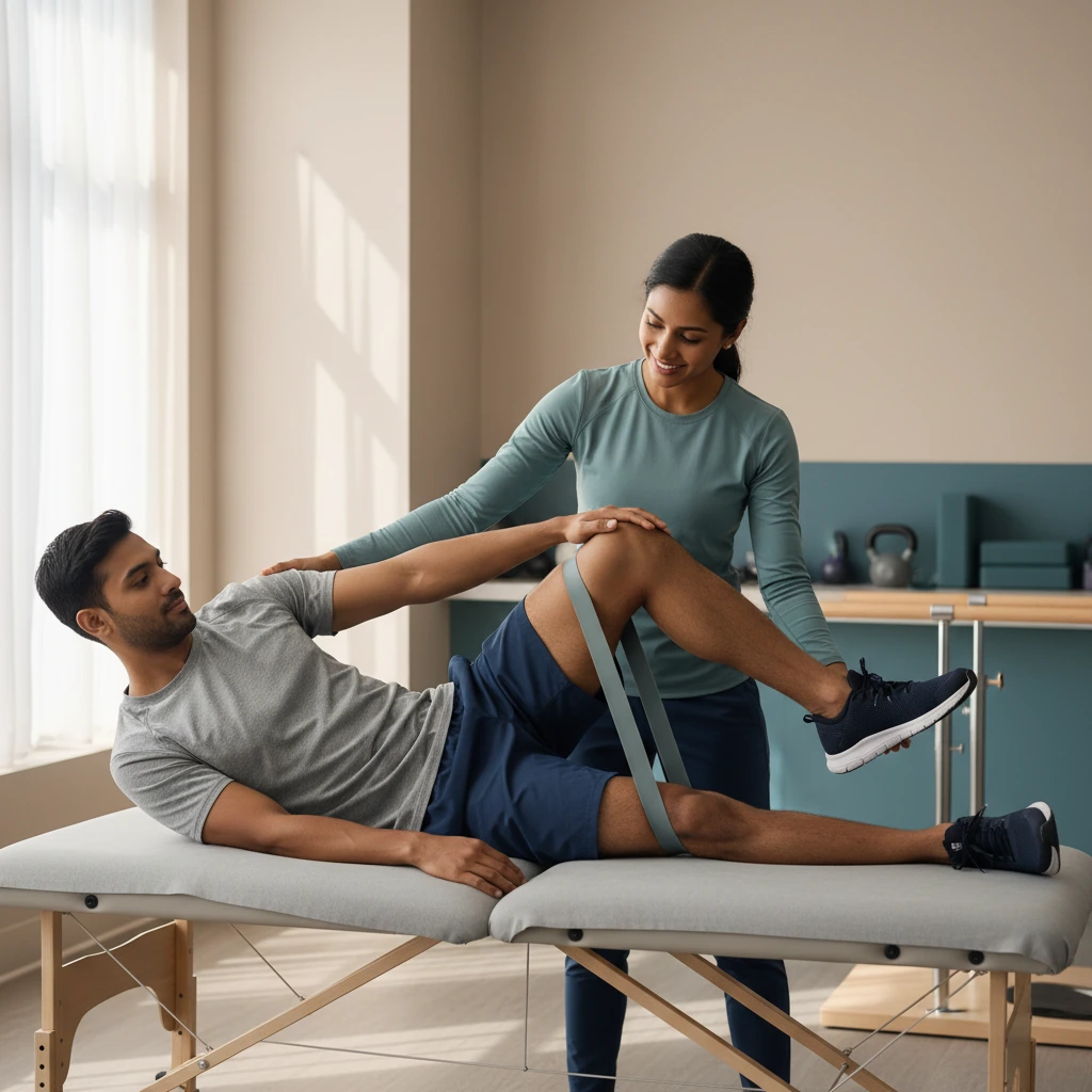 Dynamic Physical Therapy prehab session with patient preparing for surgery in Queens