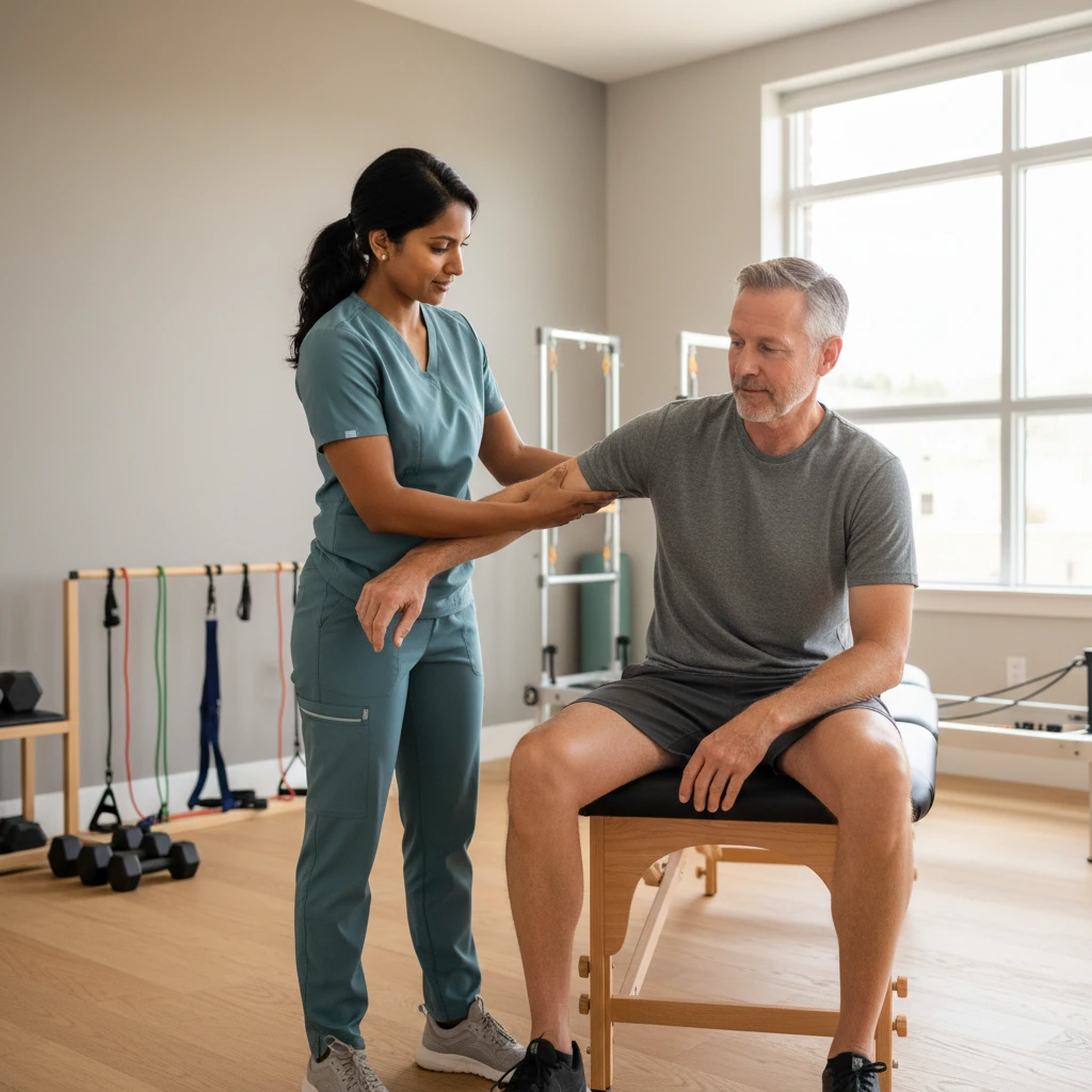 Physical therapy clinical session Dynamic Physical Therapy Queens Long Island