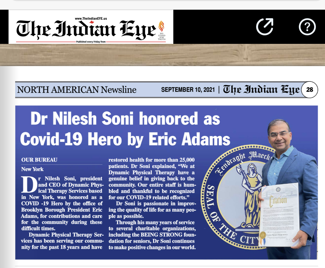 Dynamic Physical Therapy press coverage